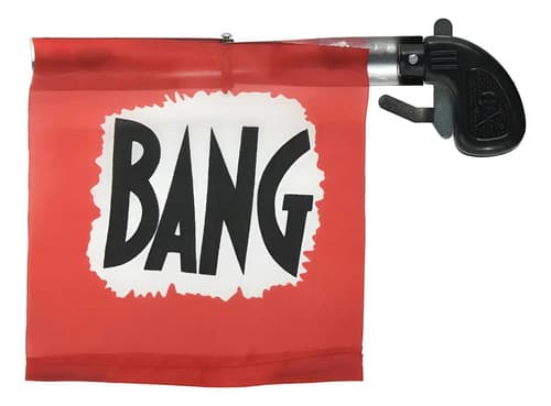 Pistola De Broma Bandera Bang - A Pedido_exkarg Negro