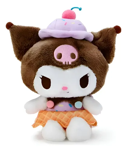 Muñeco Peluche Sanrio Kuromi Chromi Fluffy - A Pedido_exkarg Marrón