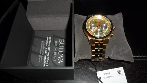 Reloj Bulova 97b217 Classic - A Pedido_exkaerg Dorado Negro Verde 4