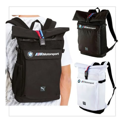 Mochila Bmw Motorsport Roll To - A Pedido_exkarg Blanco X 3