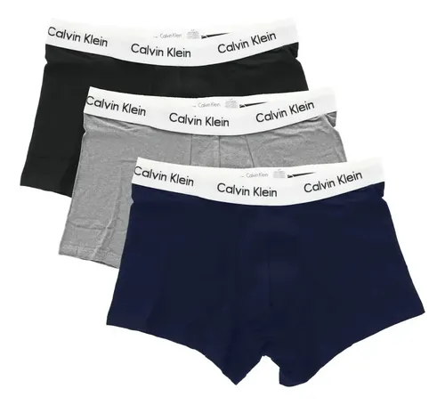 Slips Calvin Klein Men's Low Rise Trunks - A Pedido_exkarg Azul 38 4
