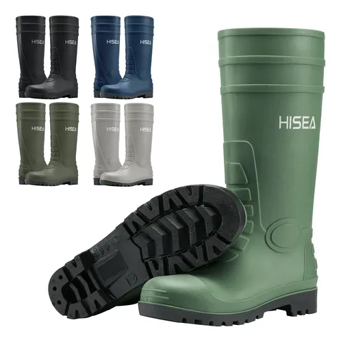 Botas De Lluvia Hisea - A Pedido Verde 37 Ar 5