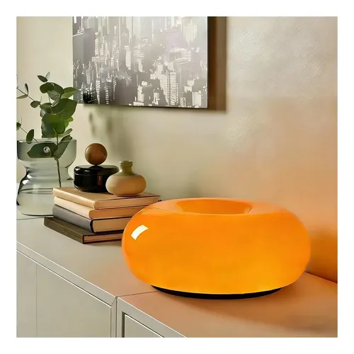 Lampara De Mesa Orange Donut - A Pedido Naranja