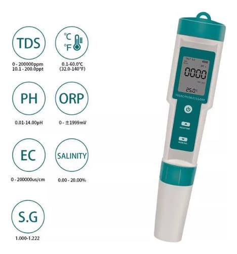 Medidor De Calidad Del Agua Digital 7 En 1 - A Pedido_exkarg 5