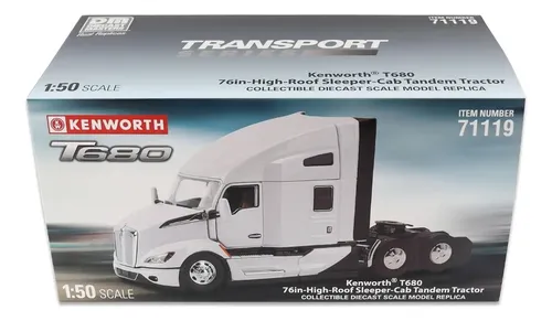 Die Cast Master 1:50 Kenworth T680 Next Gen Blanco Tracto 8