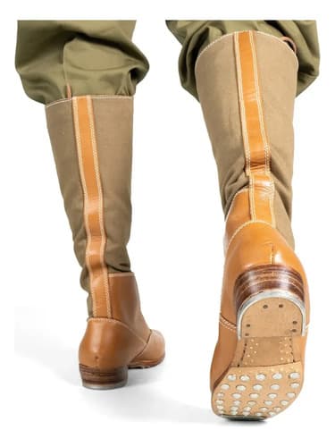 Botas Altas Alemanas Dak De La 2da Guerra Mundial - A Pedido Marrón 37 Ar 4