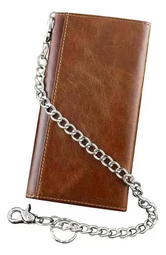 Billetera Vintage Leather Brown Trifold - A Pedido_exkarg Marrón 3