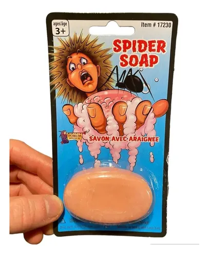 Juego De Broma Spider Soap Bar - A Pedido Piel 3