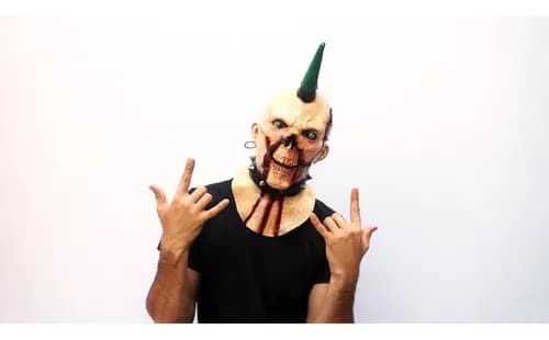 Máscara De Zombie Ghoulish Productions Billy Punk 26359 Color Nude 7