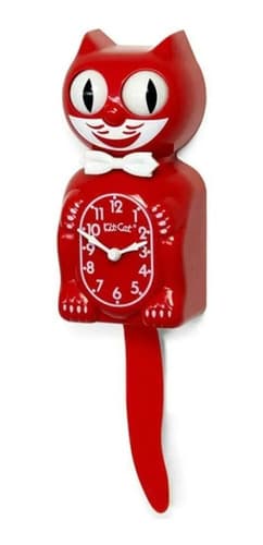 Reloj De Pared Scarlet Red Kit Cat - A Pedido_exkarg Rojo 2