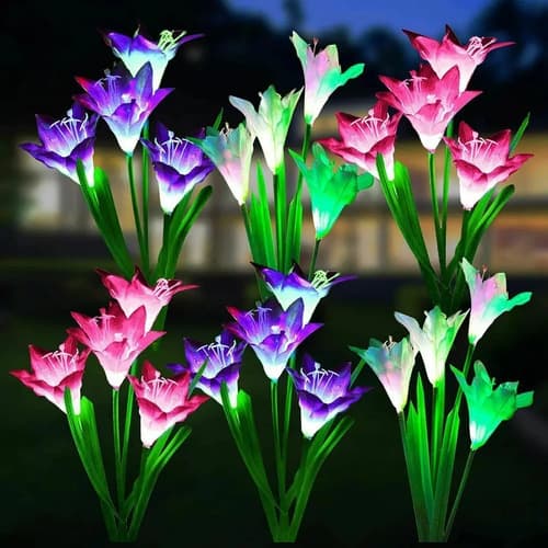 Flor Decorativa Solar - A Pedido_exkarg Rosa 3