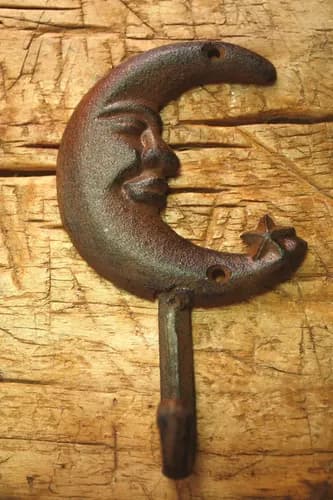 Gancho De Pared Luna - A Pedido_exkarg Marrón 2