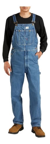Pantalon Vaquero Enterito Hisea - A Pedido Azul S
