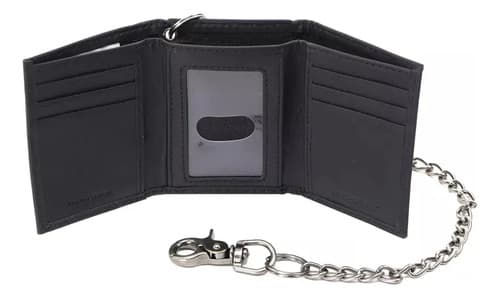 Billetera Dickies Men's Leather Chain - A Pedido_exkarg Negro 3