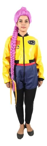 Disfraz Womens K-pop Star Warrior - A Pedido Amarillo M