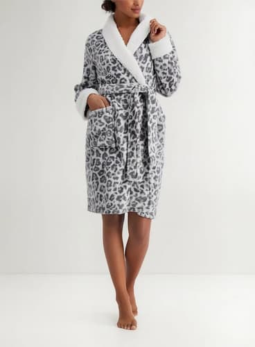 Bata De Baño Charter Club Short - A Pedido_exkarg Gris Xs