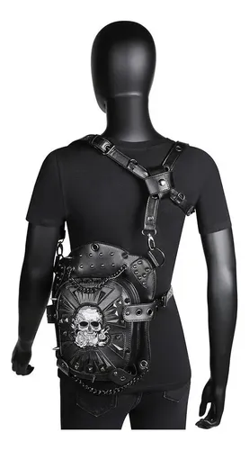 Morral Gearduke Skull Men - A Pedido_exkarg Negro 3
