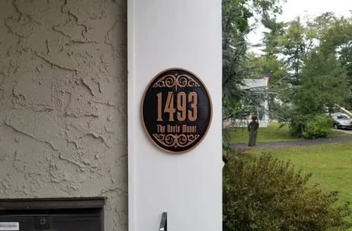Placa De Direccion Personalizado 11  - A Pedido_exkarg Negro 3