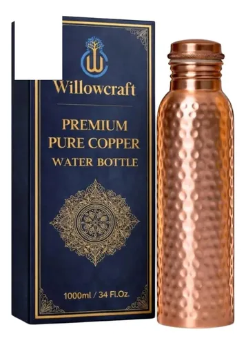 Botella De Agua (1000 Ml/34 Oz) 100 % Cobre - A Pedido Cobre