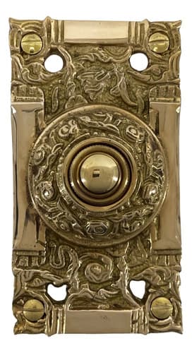 Pulsador Timbre Victorian Push Button - A Pedido_exkarg Bronce