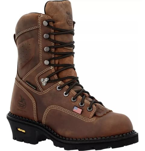 Botas Georgia Boots Logger Usa Made - A Pedido_exkarg Marrón X 37 Ar 4
