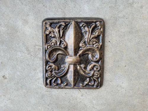 Placa Decorativa De Pared Con Flor De Lis - A Pedido_exkarg Fleur 3