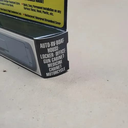 Caja De Seguridad Con Llave De Pared - A Pedido_exkarg Negro 3