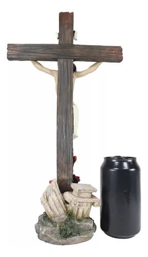 Estatua Jesucristo En Cruz Con Base - A Pedido_exkarg Piel 3