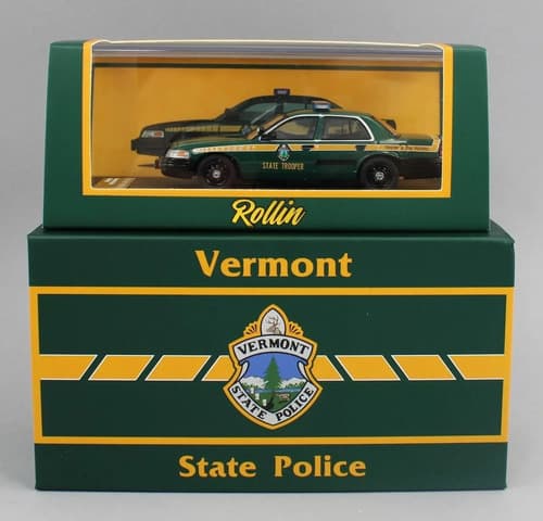 Auto 1/64 Policía Estatal De Vermont - A Pedido_exkarg Verde 3