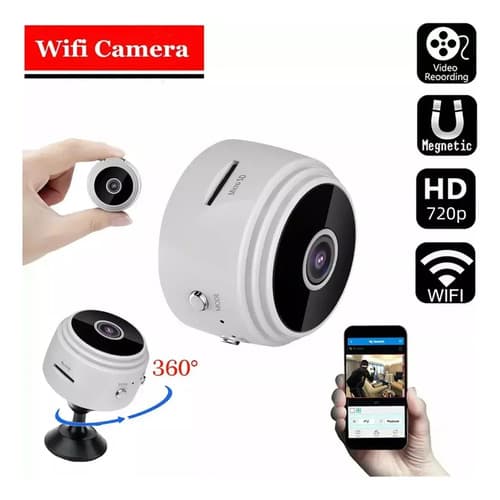 Mini Cámara De Seguridad Magnética Camtrix - A Pedido_exkarg Blanco 3