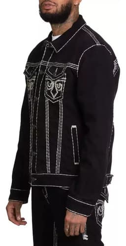 Campera Affliction Men's Denim - A Pedido_exkarg Negro 38 2