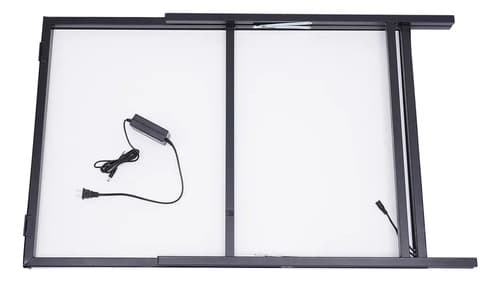 Soporte Para Carteles Con Luz De Led - A Pedido Negro 6