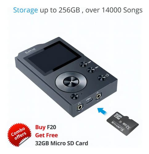 Reproductor De Mp3 Surfans F20 Tarjeta De Memoria 32 Gb Grey 7
