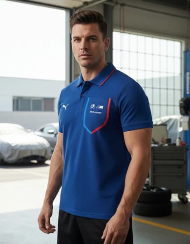 Chomba Puma Bmw M Motorsport Polo - A Pedido_exkarg Azul S