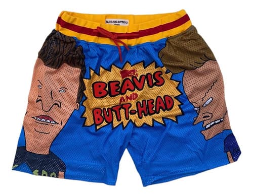 Short Beavis & Butthead Men's Headgear - A Pedido_exkarg Azul X 38 2