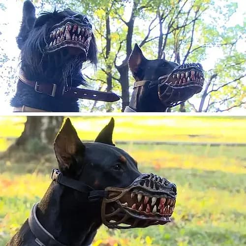 Bozal Para Perros Scary Dog - A Pedido_exkarg Mediano 2