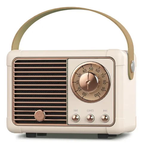 Parlante J-999 Retro Bluetooth Speaker - A Pedido Crema