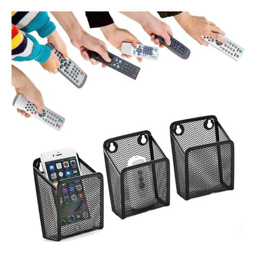 Porta Control Remoto De Pared - A Pedido_exkarg Negro 3