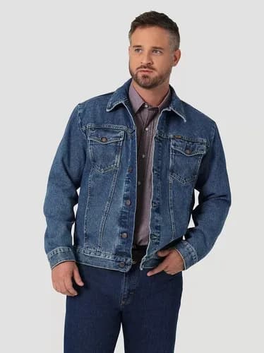 Campera Men's Wrangler Cowboy Cut Unlined - A Pedido_exkarg Azul 38 5