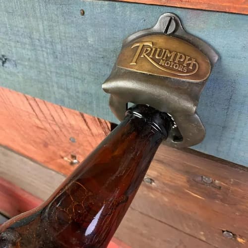Destapador De Botellas Triumph Motors - A Pedido_exkarg Dorado 2