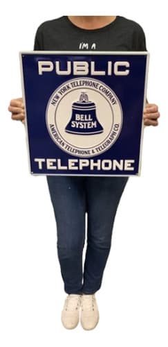 Cartel Antique Public Telephone - A Pedido_exkarg Telephone