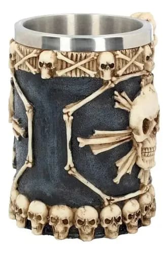 Jarro Tankard Skulls Mug - A Pedido_exkarg X 3