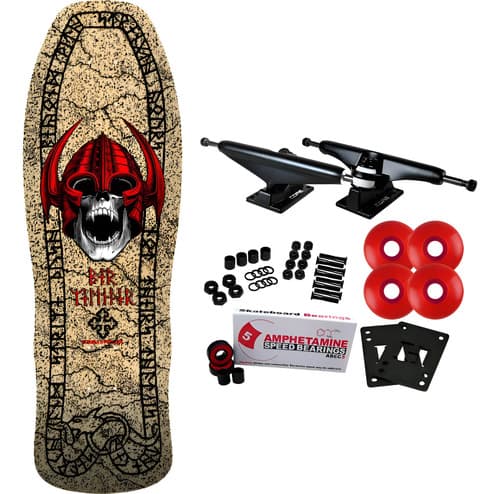 Set Completo Skate Powell Peralta - A Pedido_exkarg Rojo Plata