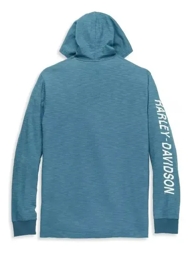 Hoodie Harley-davidson Men's #1 Race - A Pedido_exkarg M Azul 2