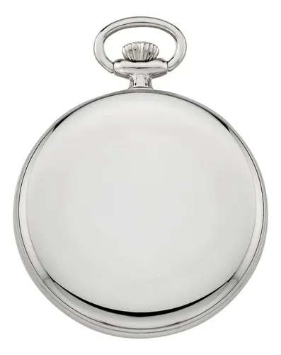 Reloj De Bolsillo Mecánico Gotham - A Pedido_exkarg Plateado 3