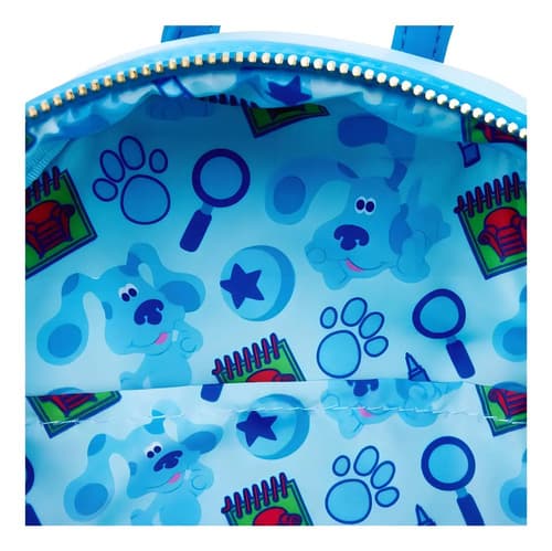 Loungefly Mochila Urbana Cuero Vegano Blues Clues Blue Mini Azul Claro 4