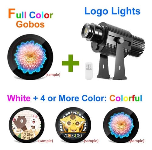 Proyector De Logotipos Led Impermeable De 15 W - A Pedido Negro 5