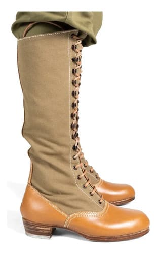 Botas Altas Alemanas Dak De La 2da Guerra Mundial - A Pedido Marrón 37 Ar 3