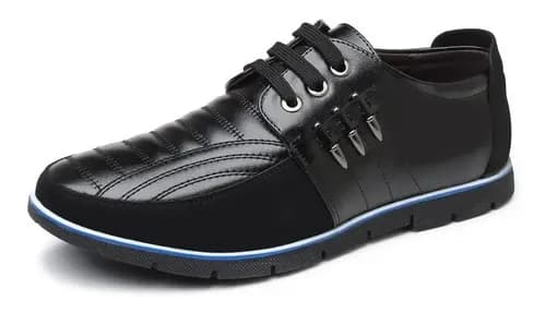 Zapatos De Cuero Genuine Leather Splicing - A Pedido_exkarg Marrón 40 Ar 2