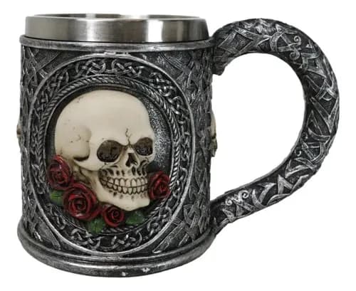 Taza De Cafe Love Never Dies Day - A Pedido_exkarg Plateado 3